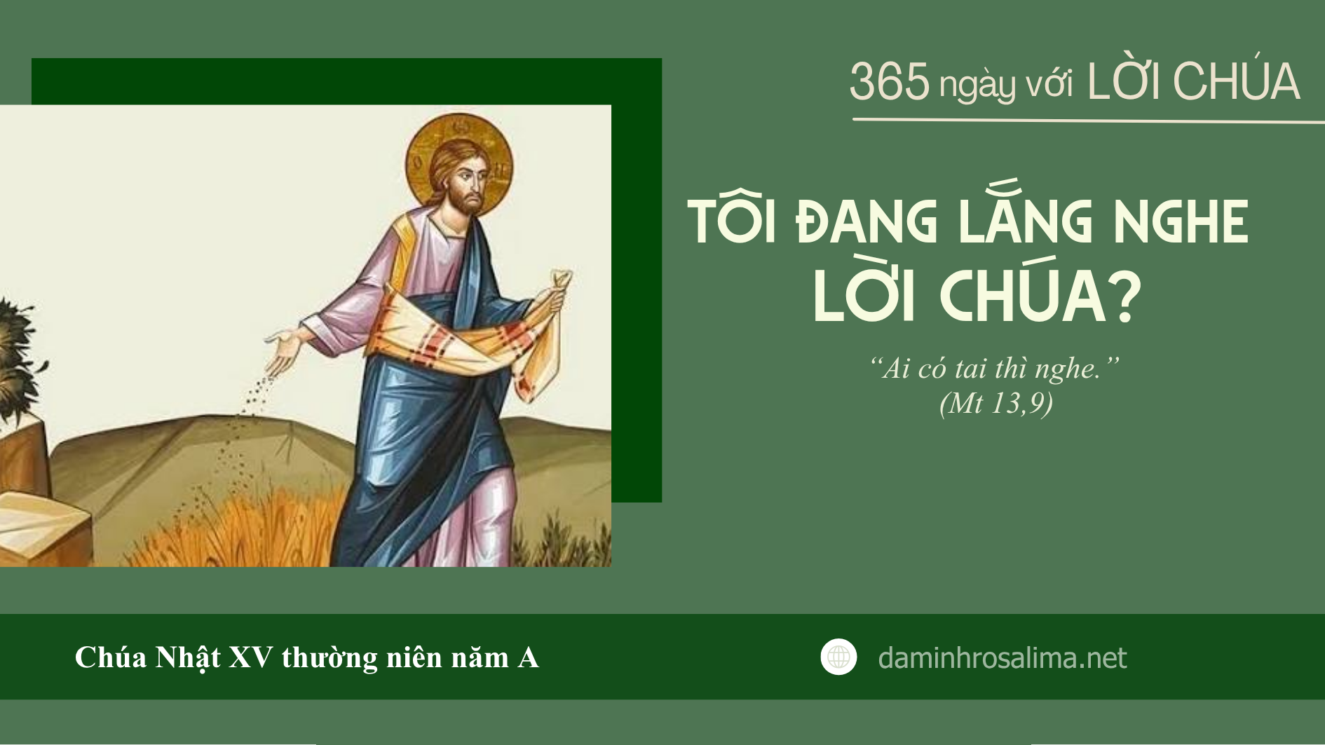 Chúa Nhật XV thường niên năm A